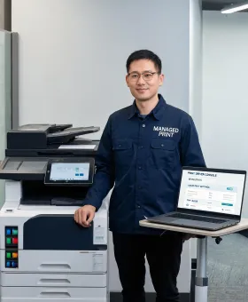 Brother managed print technician portrait