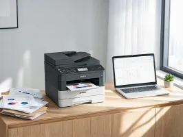 Brother color laser printer in an office